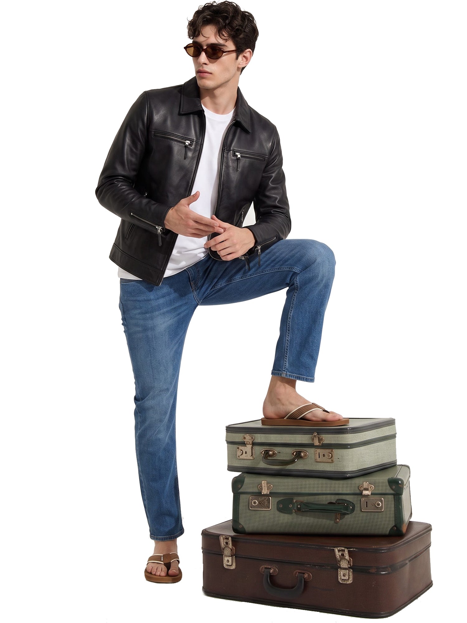 Men's Black Genuine Leather Jacket | Leather Retail ( LRPLM33BL )