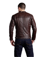 Leather Retail Genuine Leather Biker Jacket for Men's  ( LRPLM41CO )