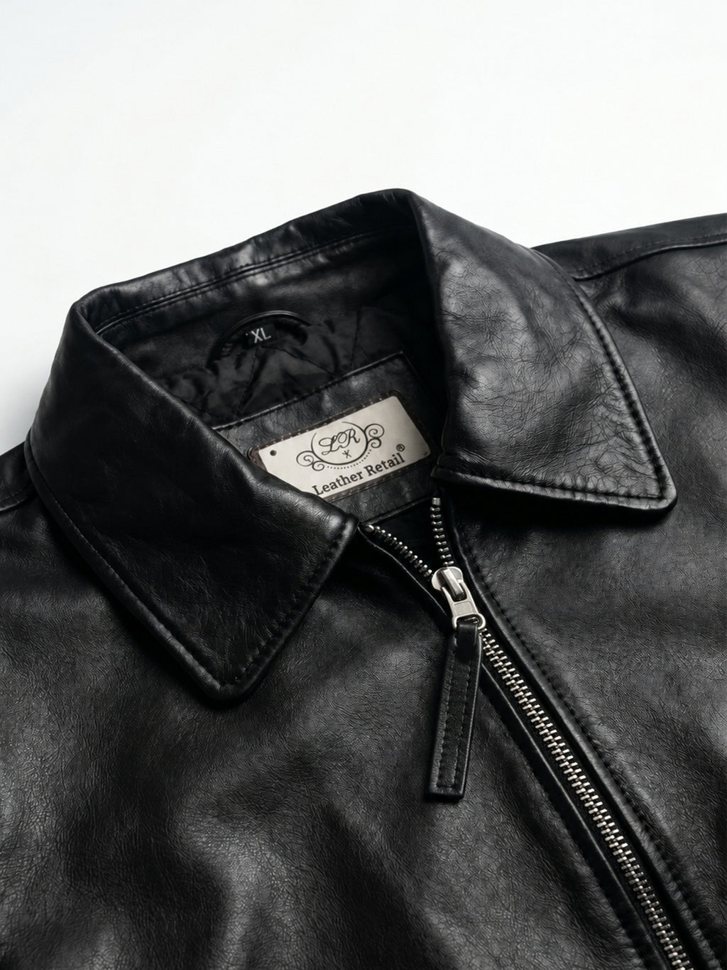 Men's Black Genuine Leather Jacket | Leather Retail ( LRPLM33BL )
