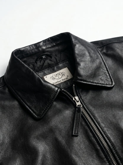 Men's Black Genuine Leather Jacket | Leather Retail