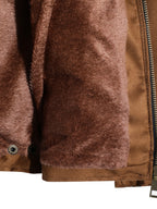 Leather Retail Boys' Brown Suede Faux Leather Stylish Jacket ( LRPRKSUDBRBR )