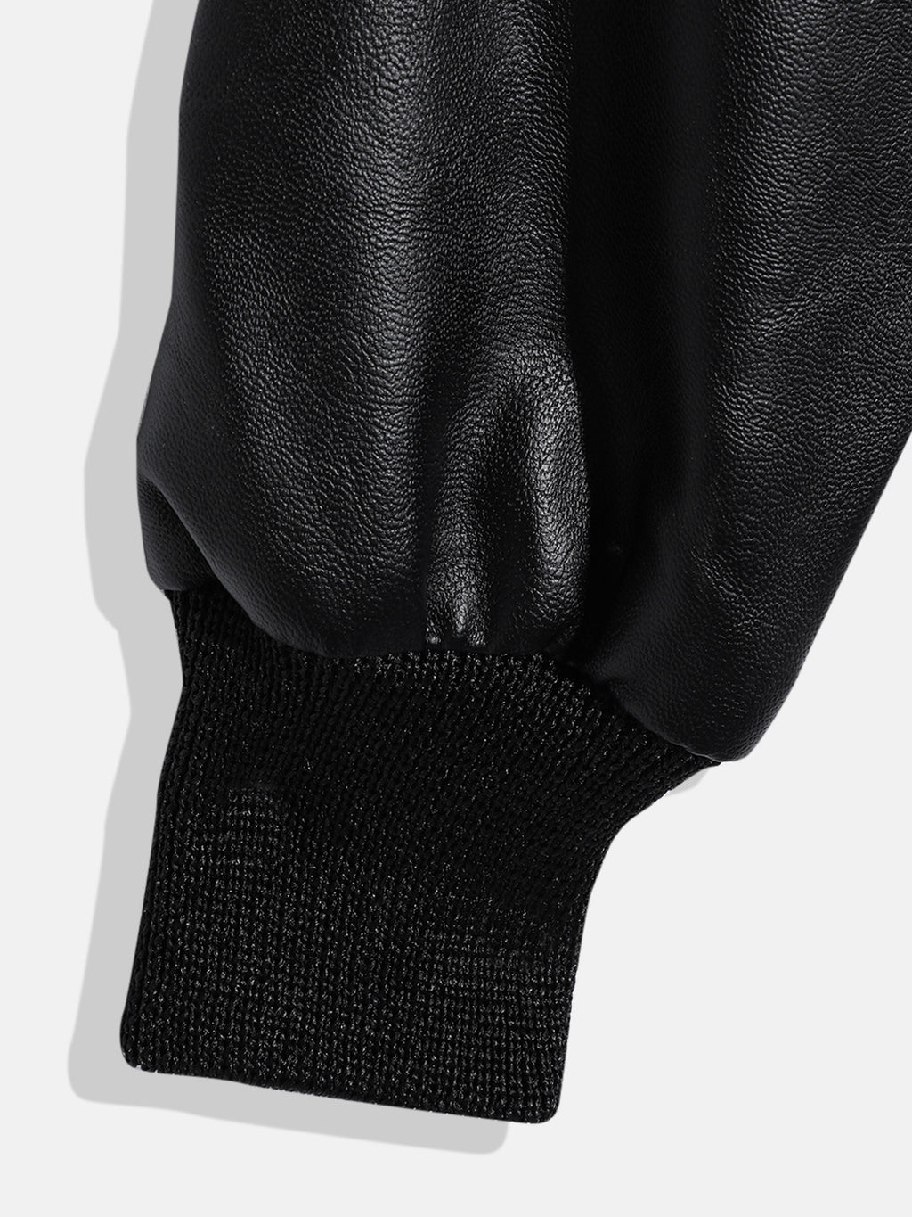 Leather Retail Kid's Faux Leather Regular Graphic Printed Jacket ( LRPRKDELBL )