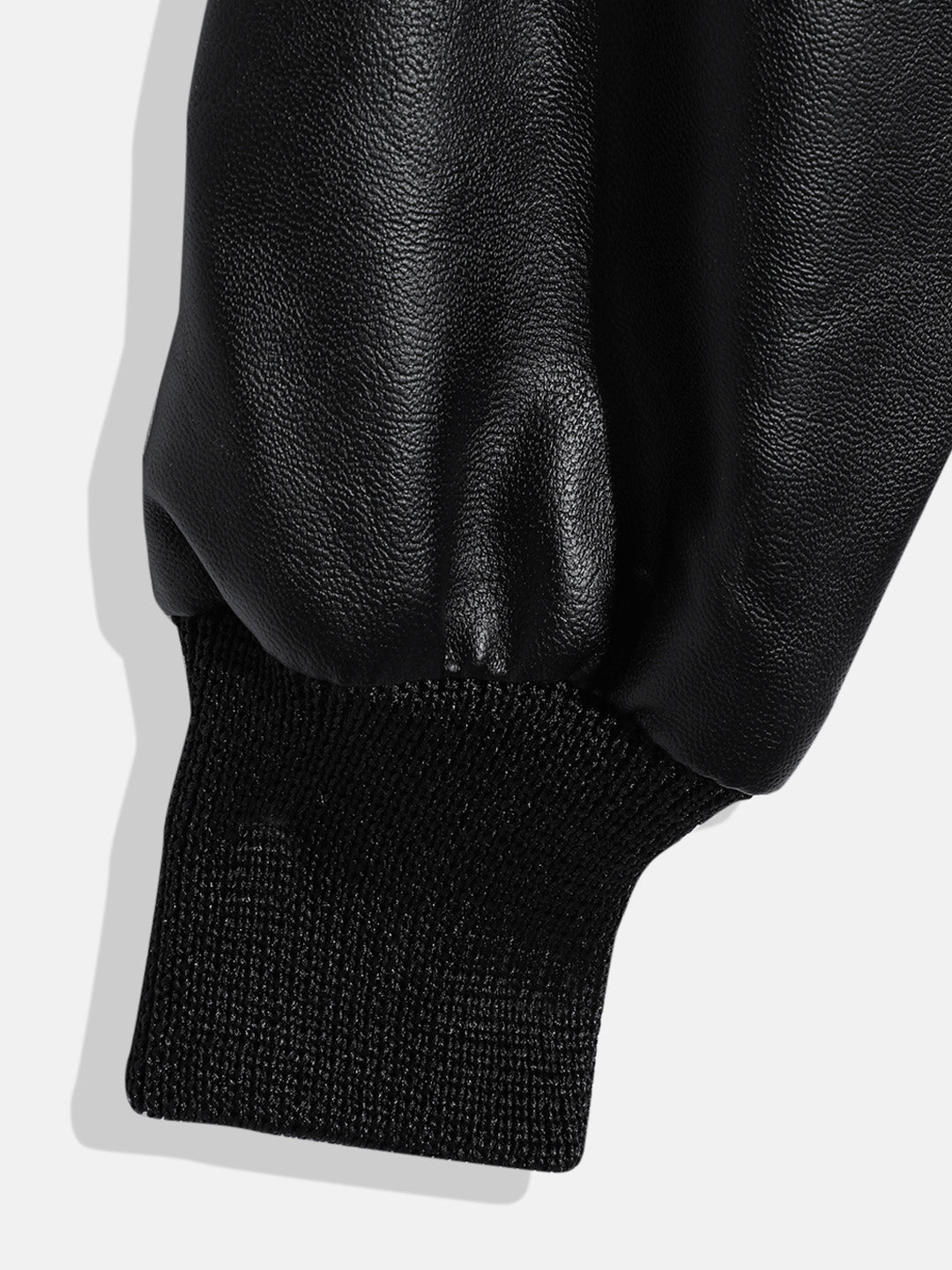 Leather Retail Kid's Faux Leather Regular Graphic Printed Jacket ( LRPRKDELBL )