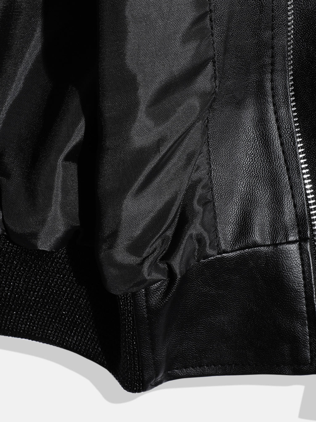 Leather Retail Kid's Faux Leather Regular Graphic Printed Jacket ( LRPRKDELBL )