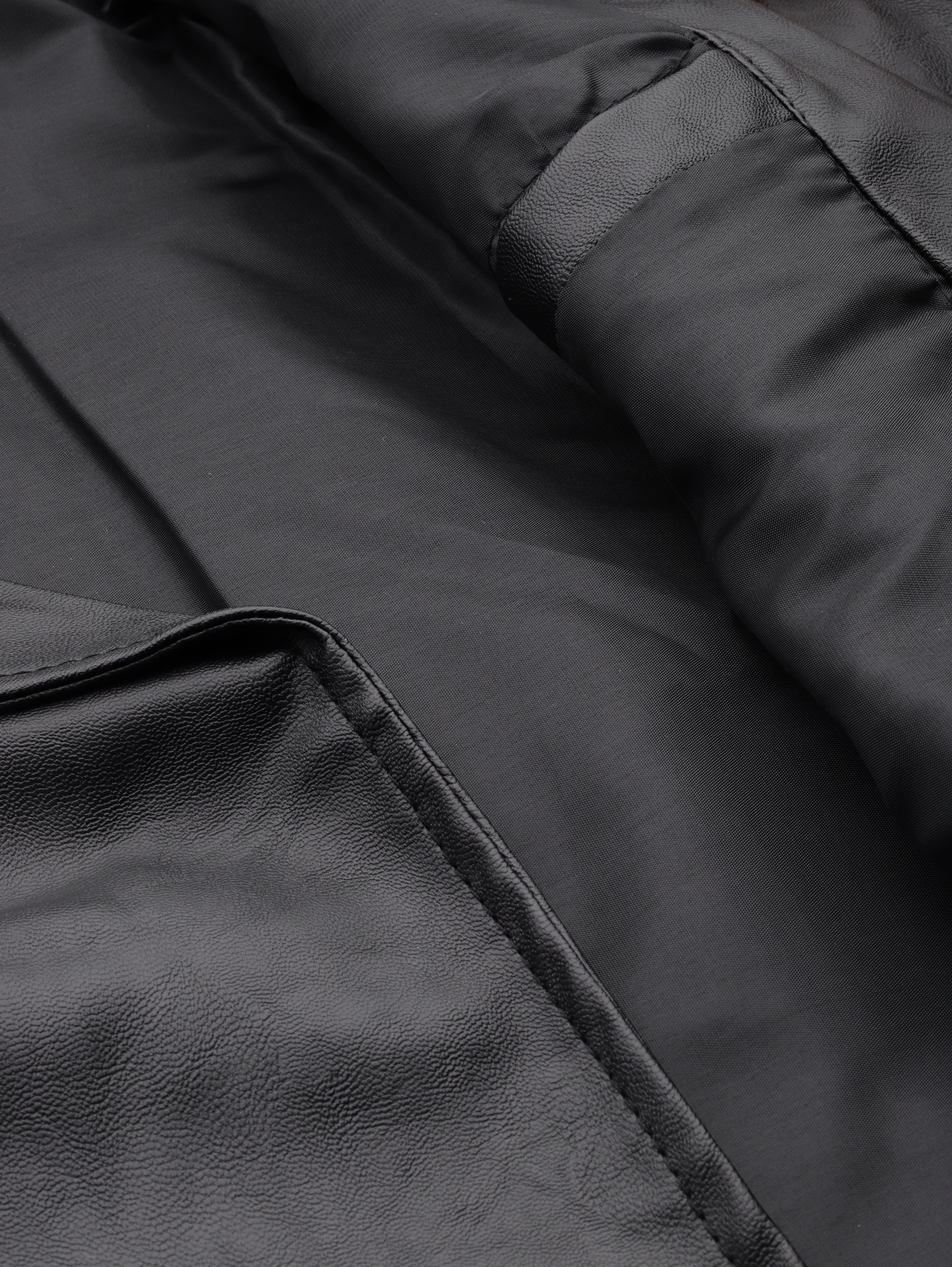 Leather Retail® Men's Solid Biker Jacket ( LRAIRMBL )