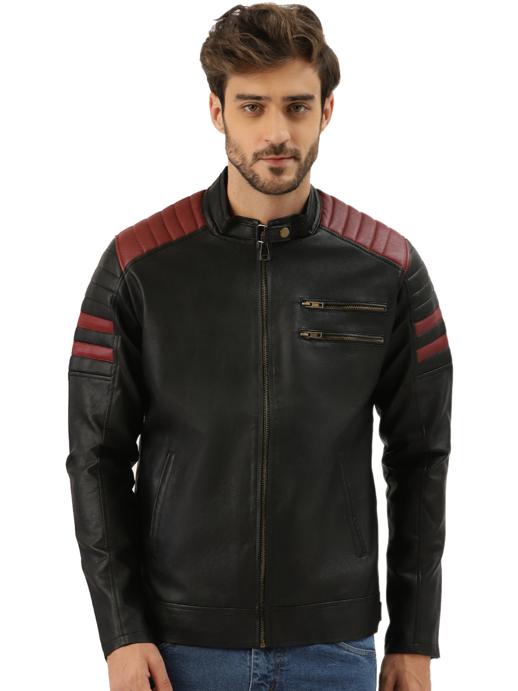 Leather Retail Men's Jacket ( LRRPBL )
