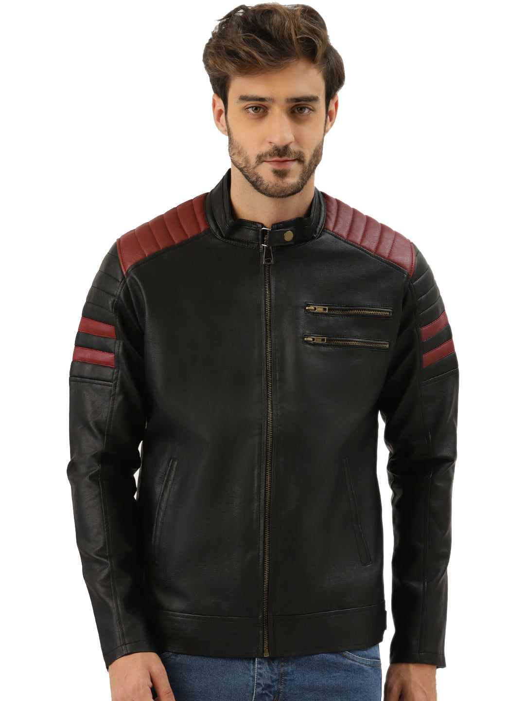 Leather Retail Men's Jacket ( LRRPBL )