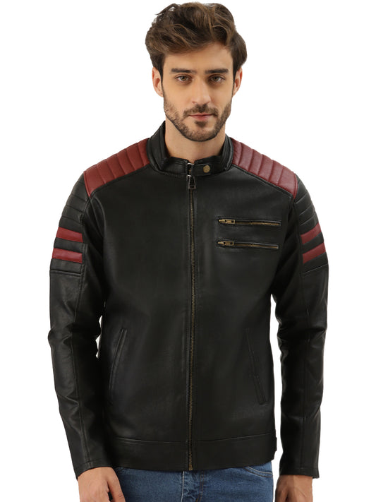Leather Retail Men's Jacket(LRRPBL)