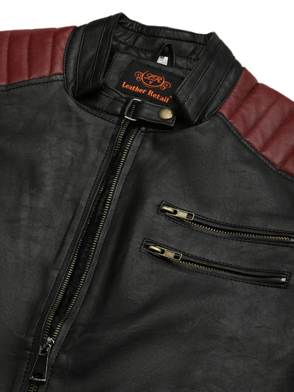 Leather Retail Men's Jacket ( LRRPBL )