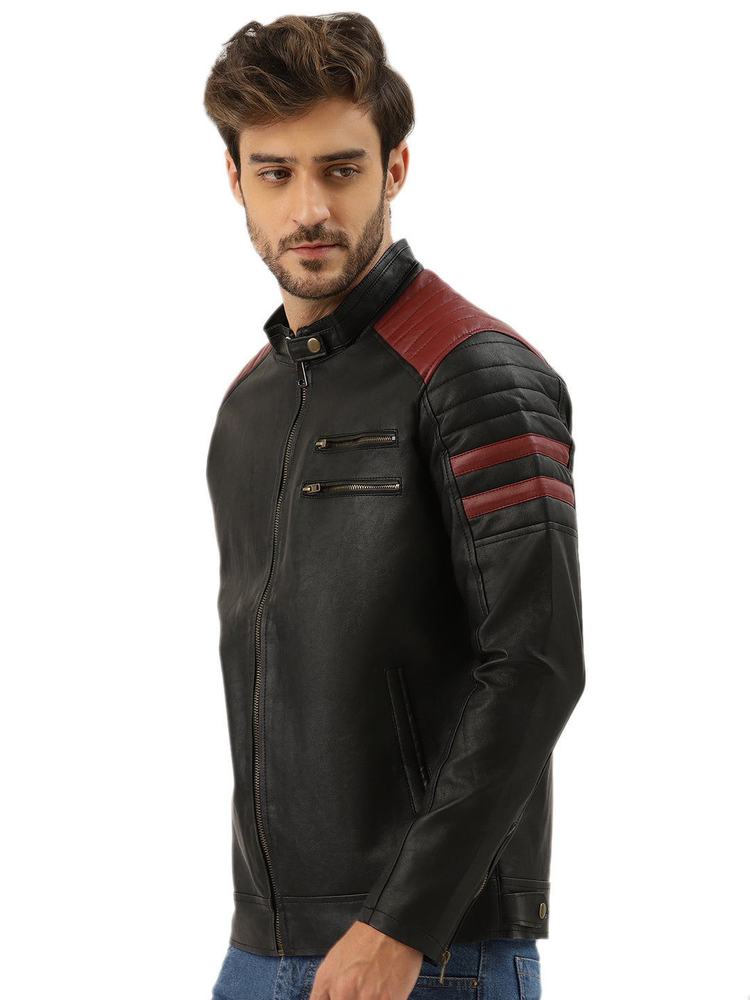 Leather Retail Men's Jacket ( LRRPBL )