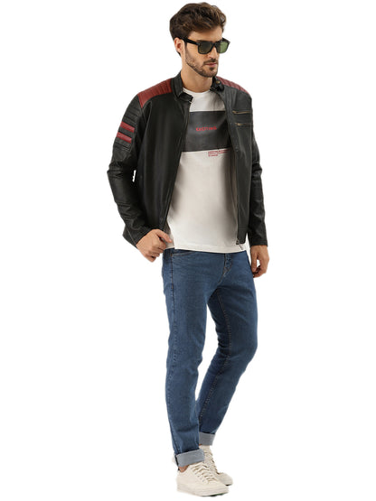 Leather Retail Men's Jacket ( LRRPBL )