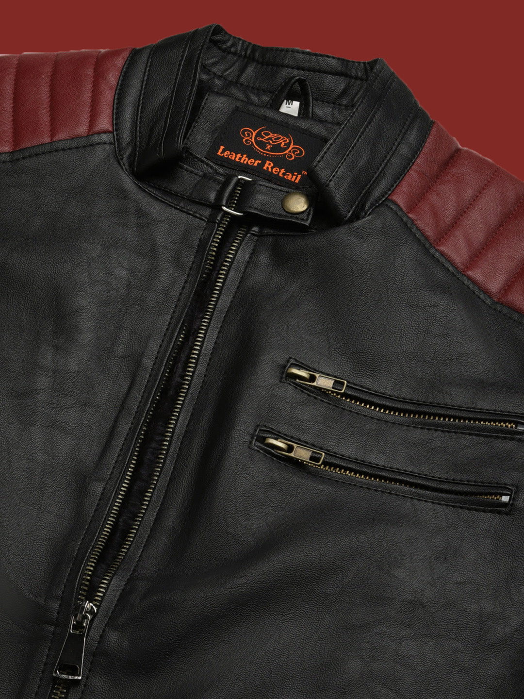 Leather Retail Men's Jacket(LRRPBL)