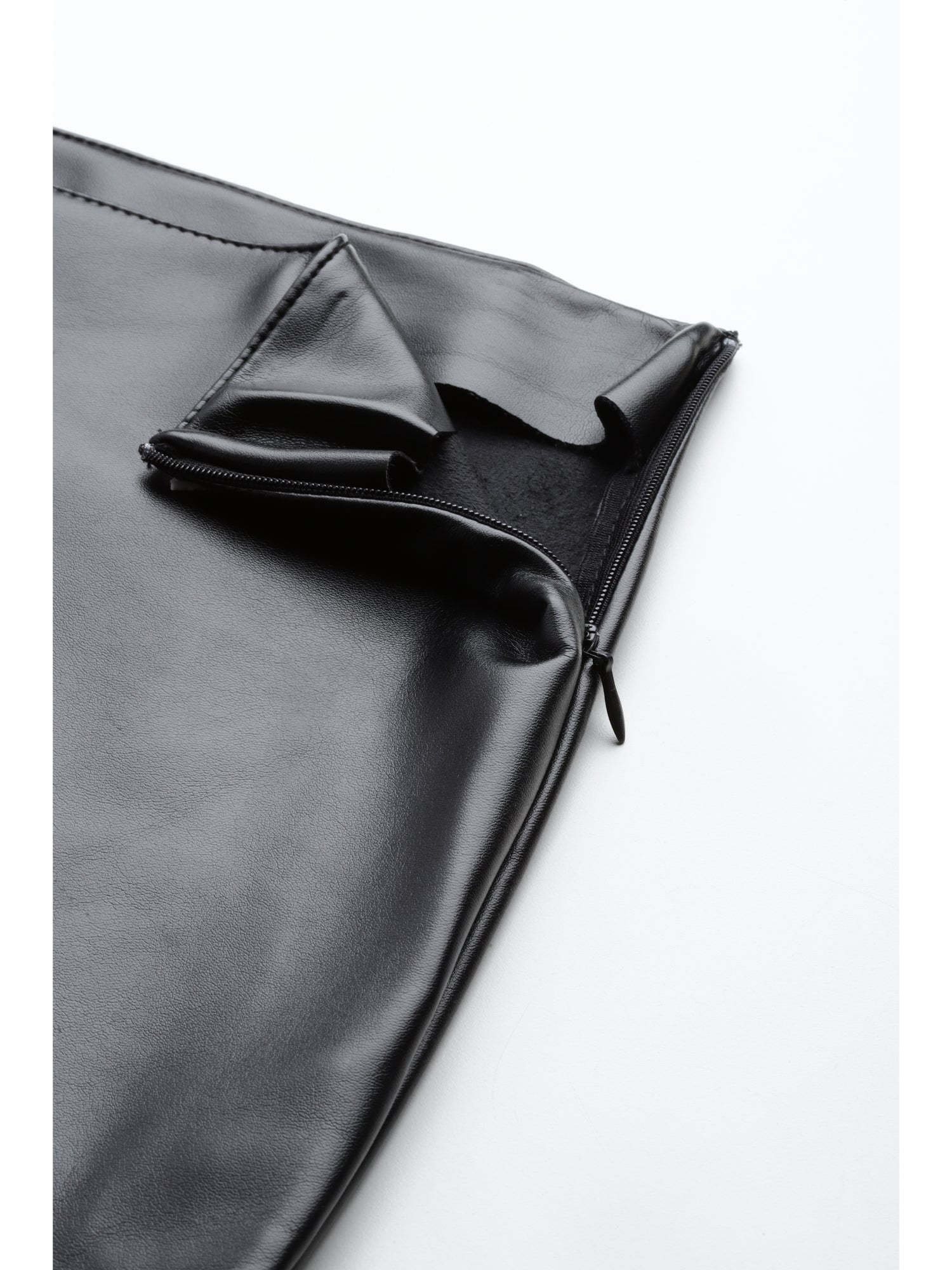 Leather Retail Women's Pu Leather Mini Pencil Skirt ( LRSKRT1BL )
