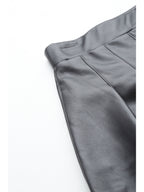 Leather Retail Women's Pu Leather Pleated Short Skirts( LRSKRT2BL )