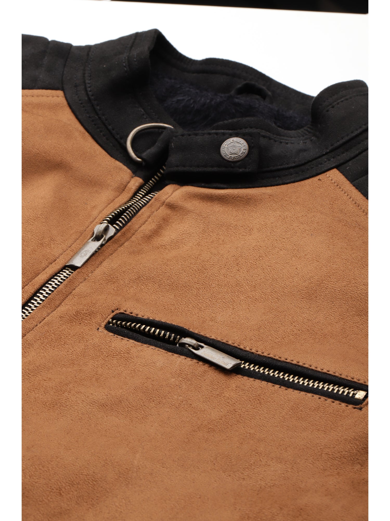 Leather Retail Mens Brown Suede Leather Regular Jacket ( LRSUDBPBR )