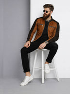 Leather Retail Mens Brown Suede Leather Regular Jacket ( LRAISUDBPBR )