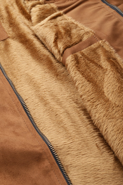 Leather Retail Men's Suede Faux Leather Jacket ( LRSUDBRBR )