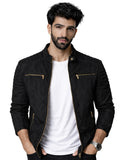 Leather Retail Men's Suede Faux Leather Jacket ( LRAISUDDEBL )