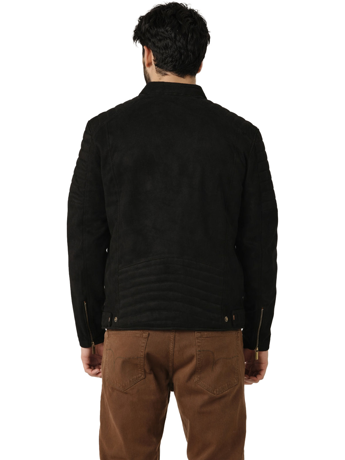 Leather Retail Men's Suede Faux Leather Jacket