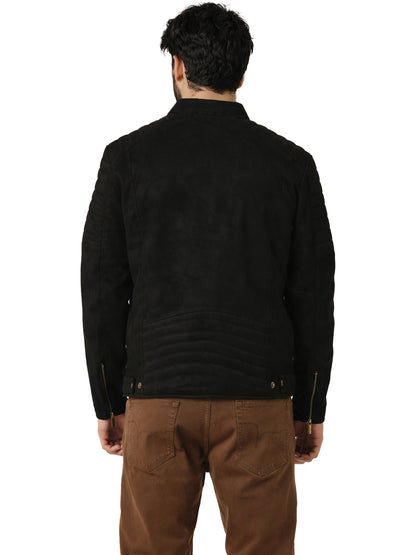 Leather Retail Men's Suede Faux Leather Jacket