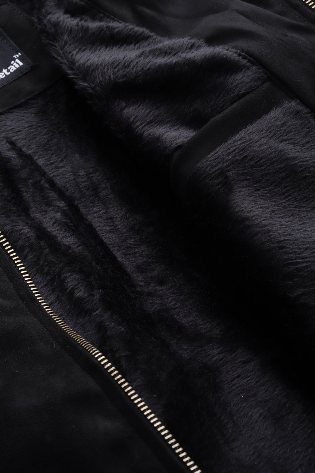 Leather Retail Men's Suede Faux Leather Jacket ( LRSUDDEBL )