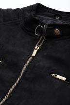 Leather Retail Men's Suede Faux Leather Jacket ( LRSUDDEBL )