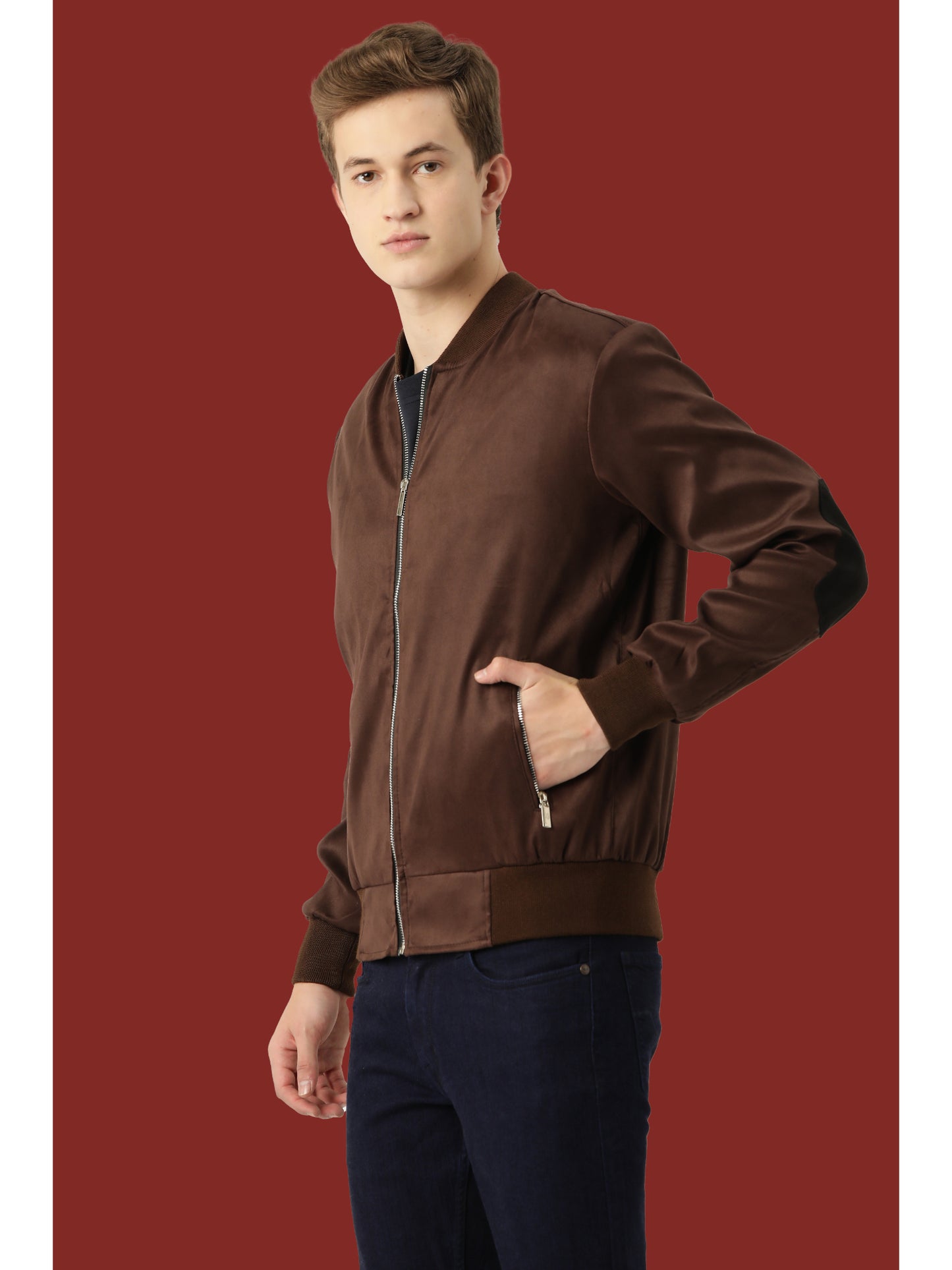 Leather Retail Suede Faux Leather Jacket For Men's (LRSUDELCO)