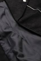 Leather Retail Women's Suede Full Sleeve Biker Jacket ( LRAISUDF11BL )