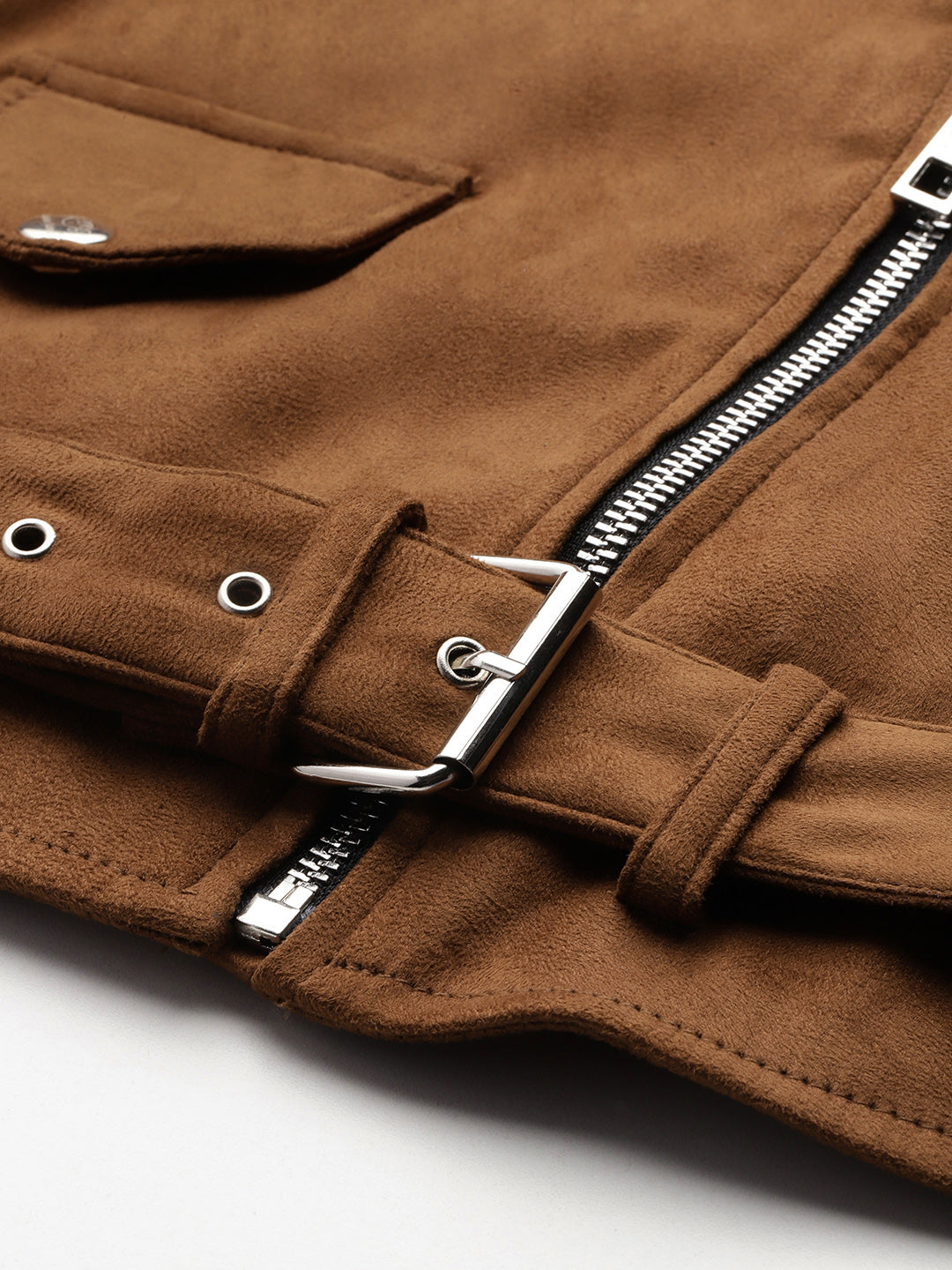 Leather Retail Women's Suede Full Sleeve Biker Jacket