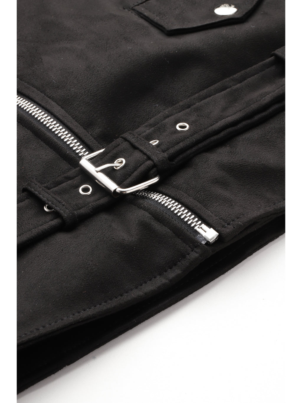Leather Retail Mens Black Suede Leather Biker Jacket ( LRSUDM11BL )