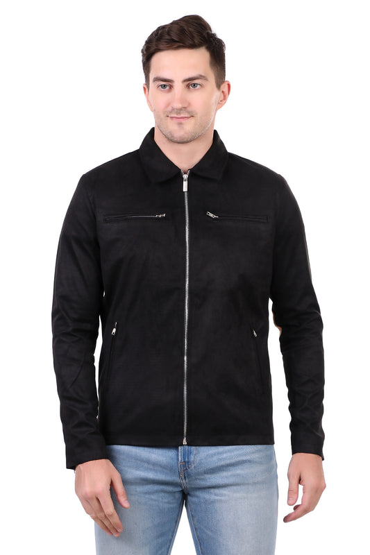 Leather Retail Men's Suede Faux Leather Jacket