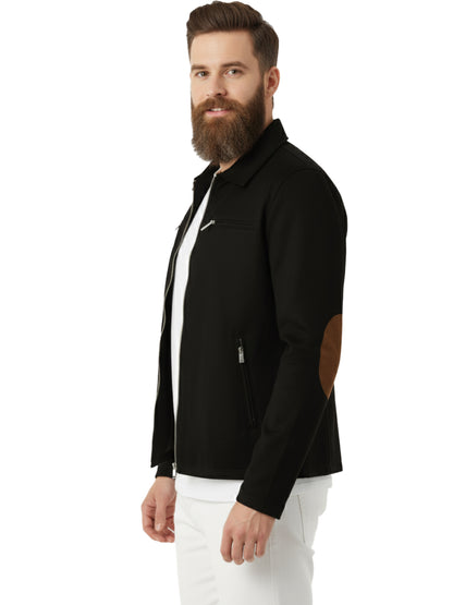 Leather Retail Men's Suede Faux Leather Jacket ( LRAISUDM33BL)