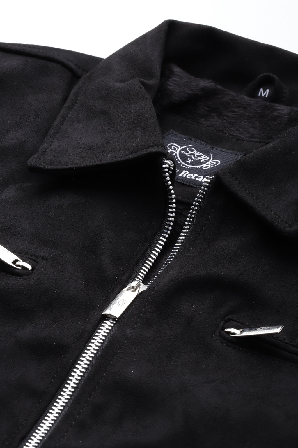 Leather Retail Men's Suede Faux Leather Jacket ( LRSUDM33BL)