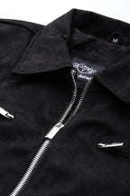 Leather Retail Men's Suede Faux Leather Jacket ( LRAISUDM33BL)