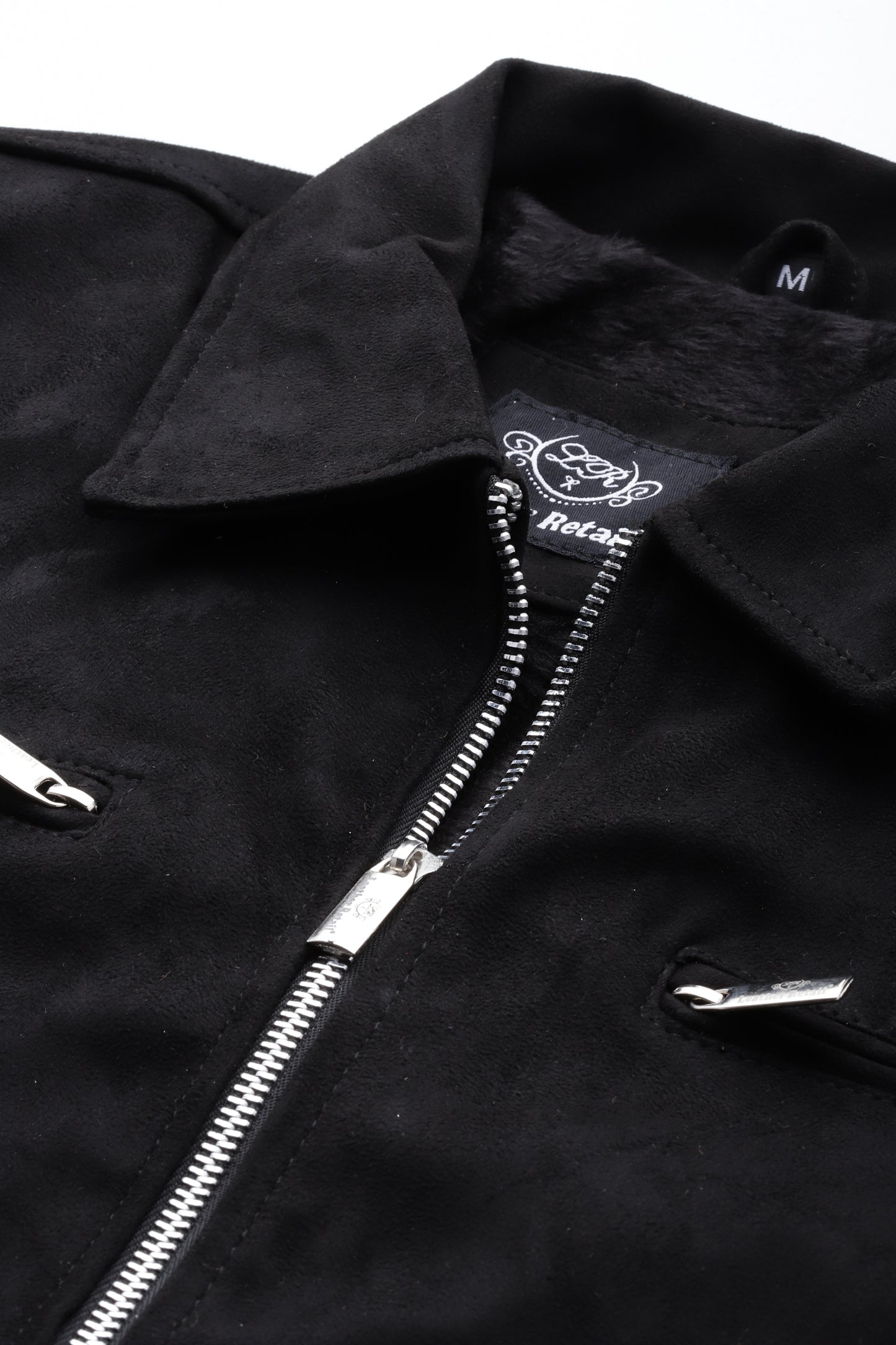 Leather Retail Men's Suede Faux Leather Jacket ( LRAISUDM33BL)