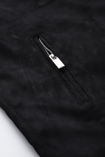 Leather Retail Men's Suede Faux Leather Jacket (LRSUDM33BL)
