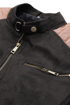 Leather Retail Men’s Casual Suede Leather Regular Jacket ( LRSUDM45BL )