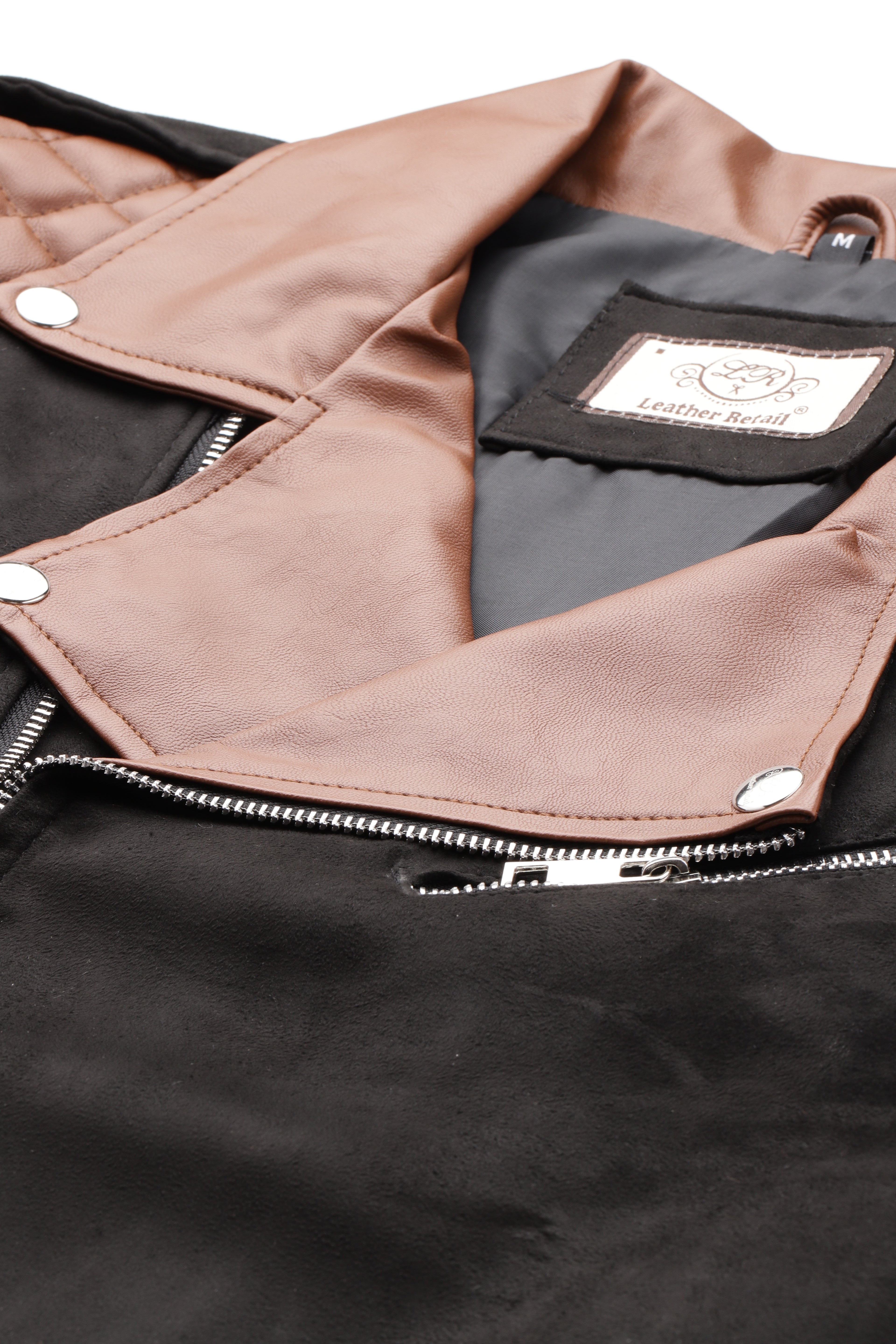 Leather Retail Men’s Casual Suede Leather Motor Cycle Jacket ( LRSUDM47BL)