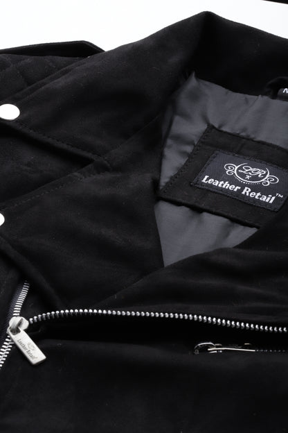 Leather Retail Men's Suede Faux Leather Jacket ( LRSUDRMBL )