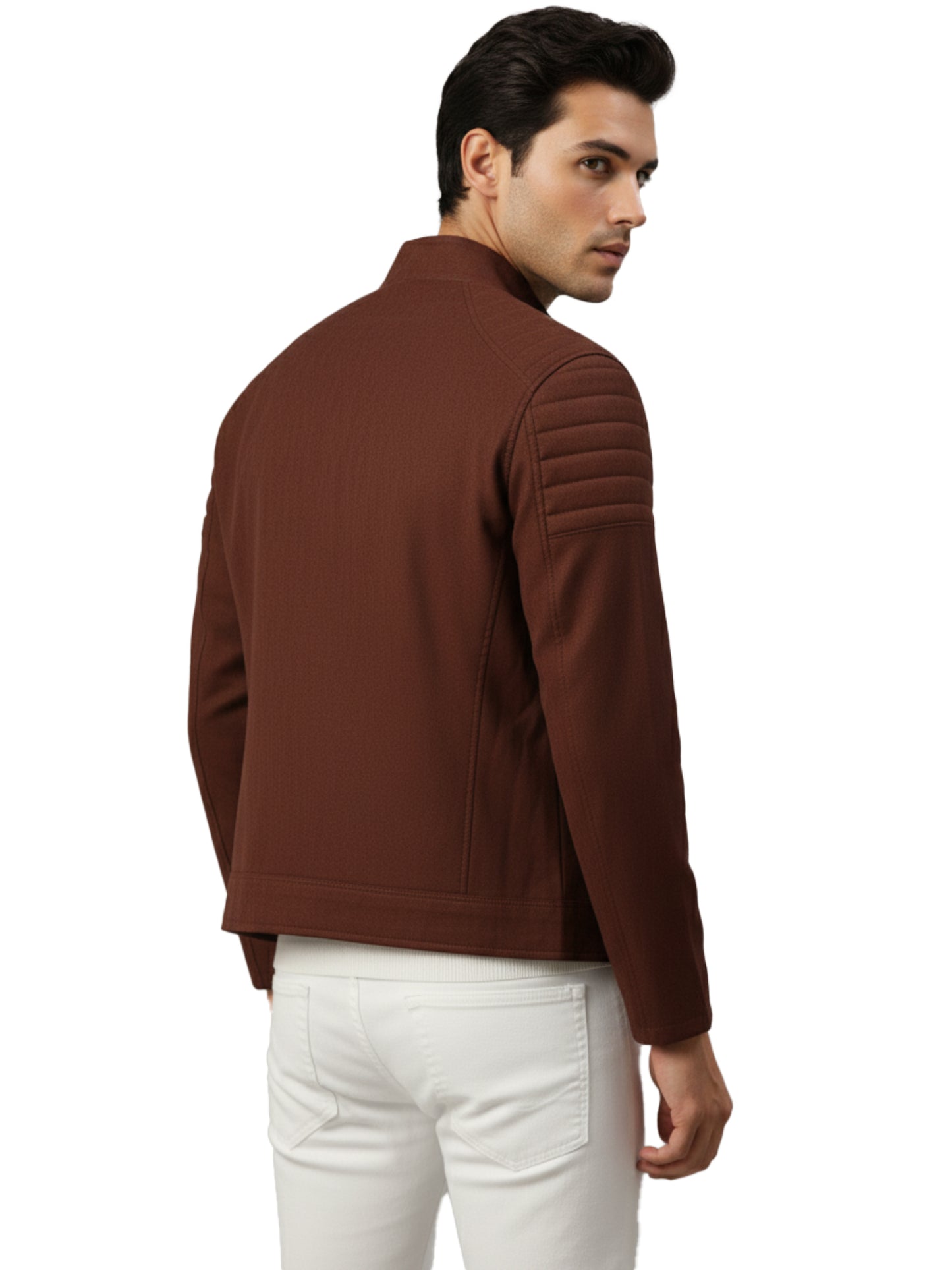 Leather Retail Men's Suede Faux Coffee Leather Jacket ( LRAISUDTWCO )