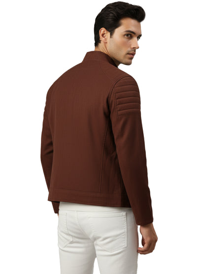 Leather Retail Men's Suede Faux Coffee Leather Jacket ( LRAISUDTWCO )