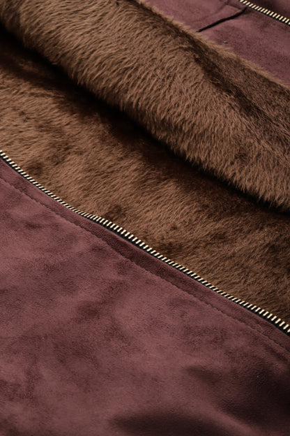 Leather Retail Men's Suede Faux Coffee Leather Jacket ( LRAISUDTWCO )