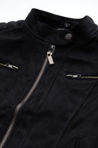 Leather Retail Women's Suede Faux Leather Jacket ( LRSUDWBN )