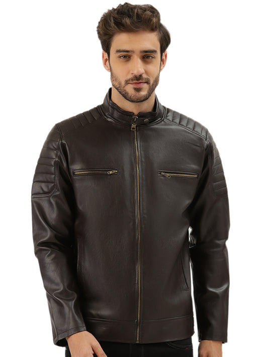 Leather Retail Teakwood Faux Leather Jacket( LRTWCO )