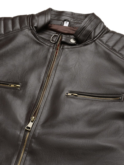 Leather Retail Teakwood Faux Leather Jacket( LRTWCO )
