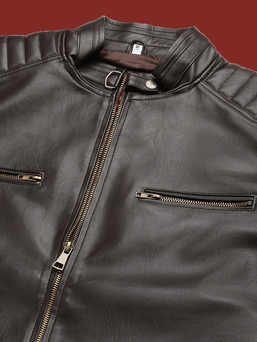 Leather Retail Teakwood Faux Leather Jacket(LRTWCO)