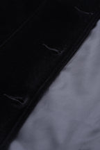 Leather Retail Long Winter Wear Velvet Jacket For Women's ( LRVEL3BBL )