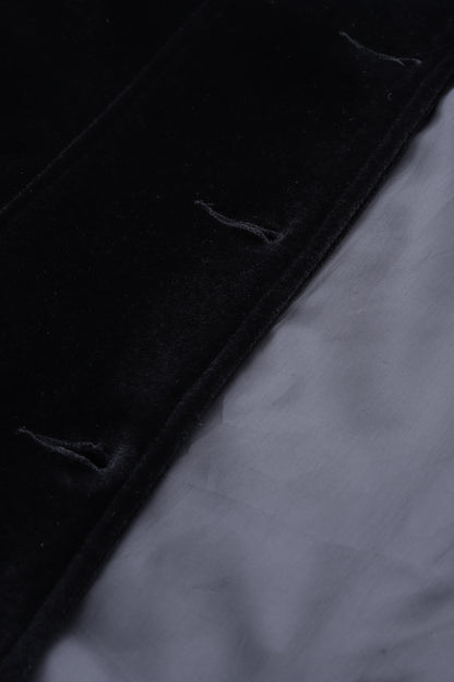 Leather Retail Long Winter Wear Velvet Jacket For Women's(LRVEL3BBL)
