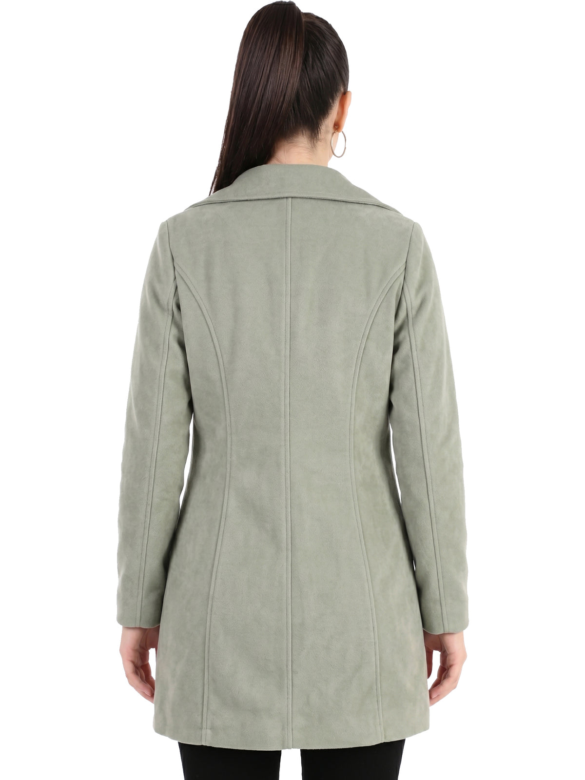 Leather Retail Long Winter Wear Velvet Jacket For Women's
