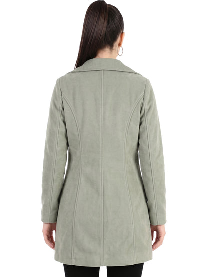 Leather Retail Long Winter Wear Velvet Jacket For Women's